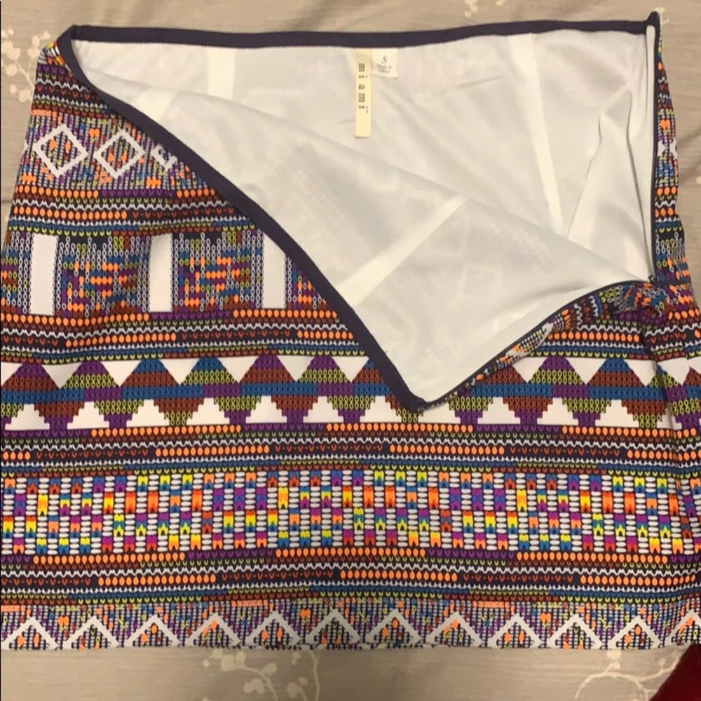 Multicolor mini skirt - Picture 2 of 2